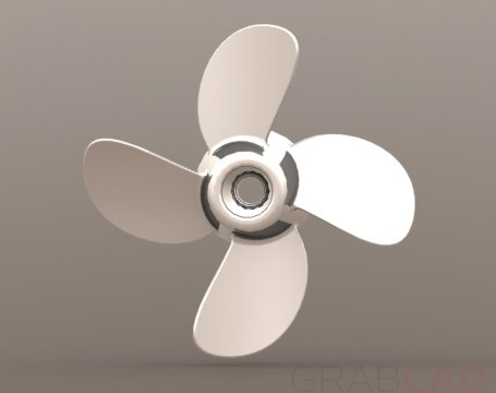 4叶船螺旋桨