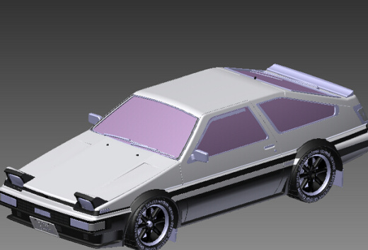 【1630】丰田AE86汽车CATIA V5 R21设计