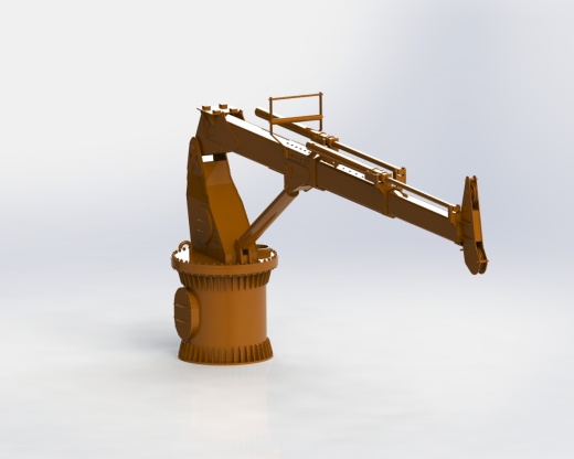 crane 2T8M船上的起重机吊臂缩略图