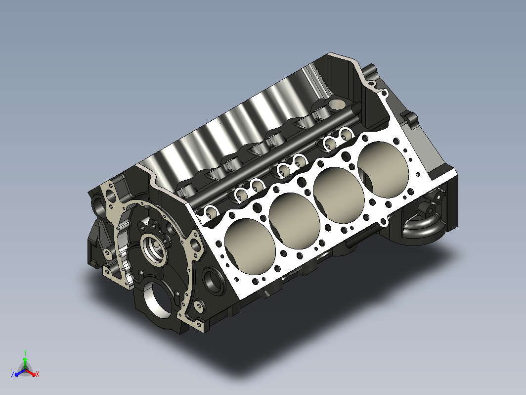 V8发动机缸体