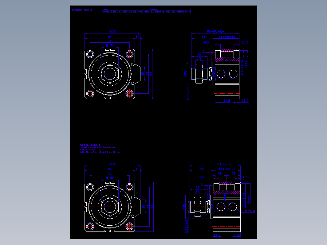 SDA气缸 83-SDA-80-BZW