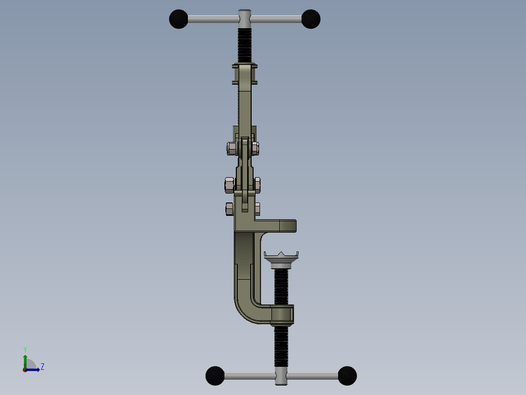 管夹台虎钳3D数模图纸 Solidworks设计 附x_t格式