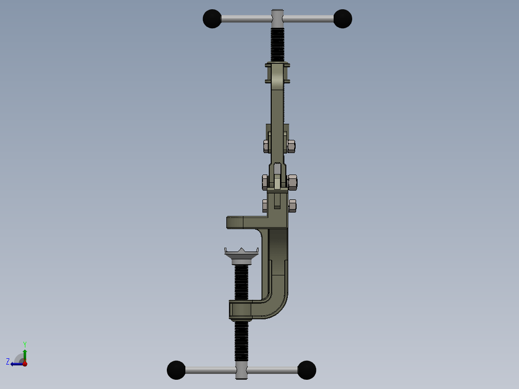 管夹台虎钳3D数模图纸 Solidworks设计 附x_t格式