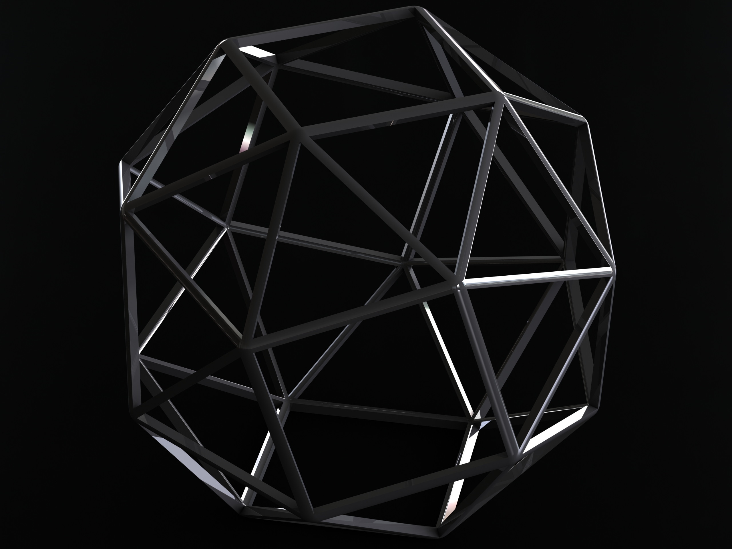 线框立方体 wireframe-snub-cube