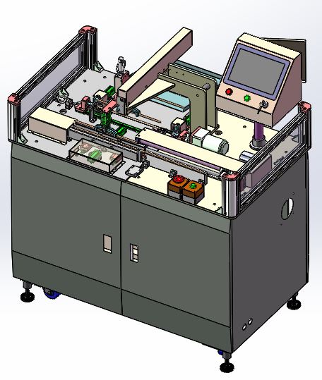 自动下料切管机3d模型+加工零部件BOM表