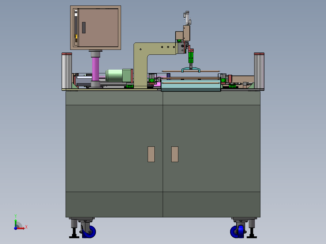 自动下料切管机3d模型+加工零部件BOM表