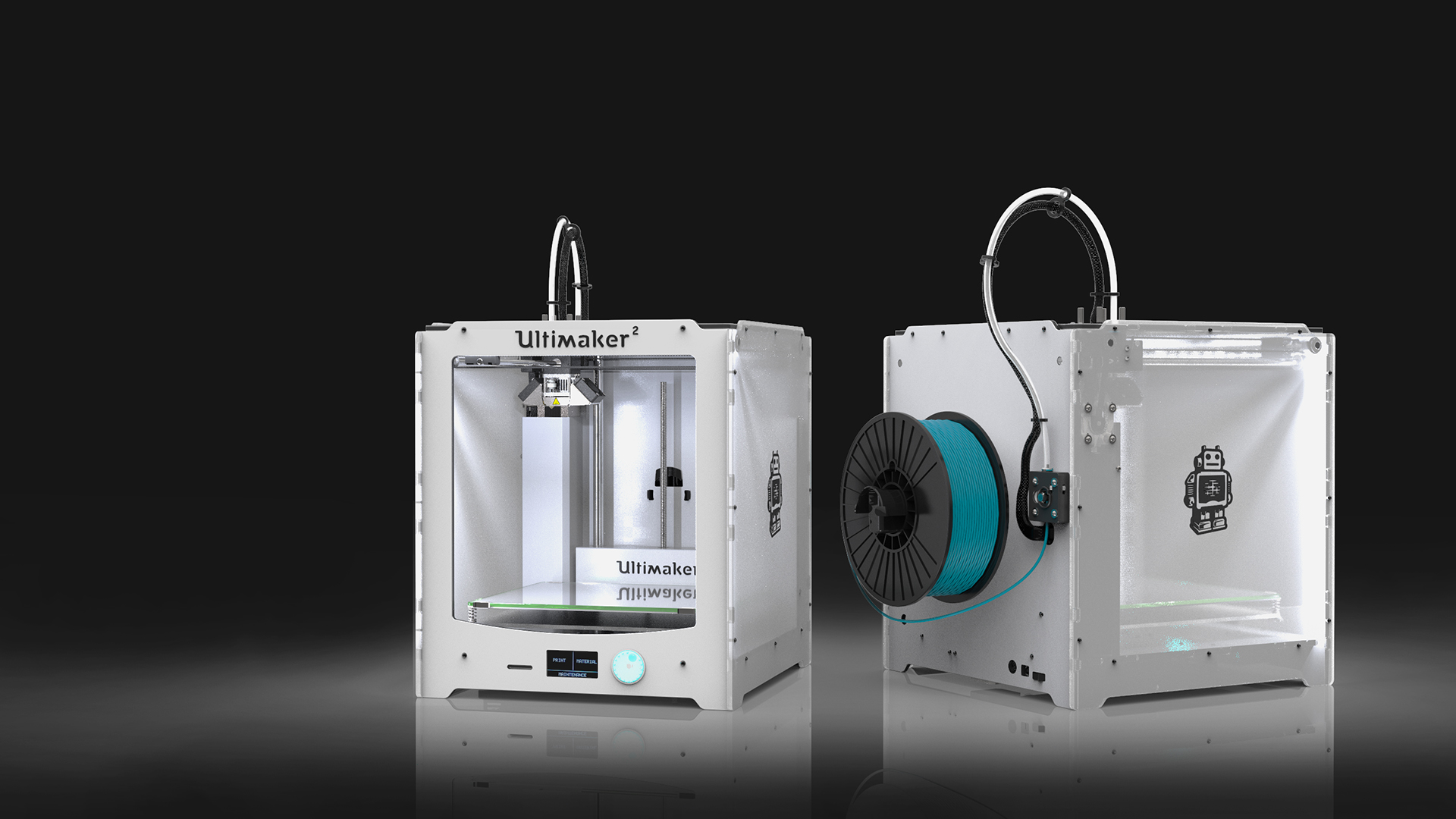 3D打印机3D图及渲染文件