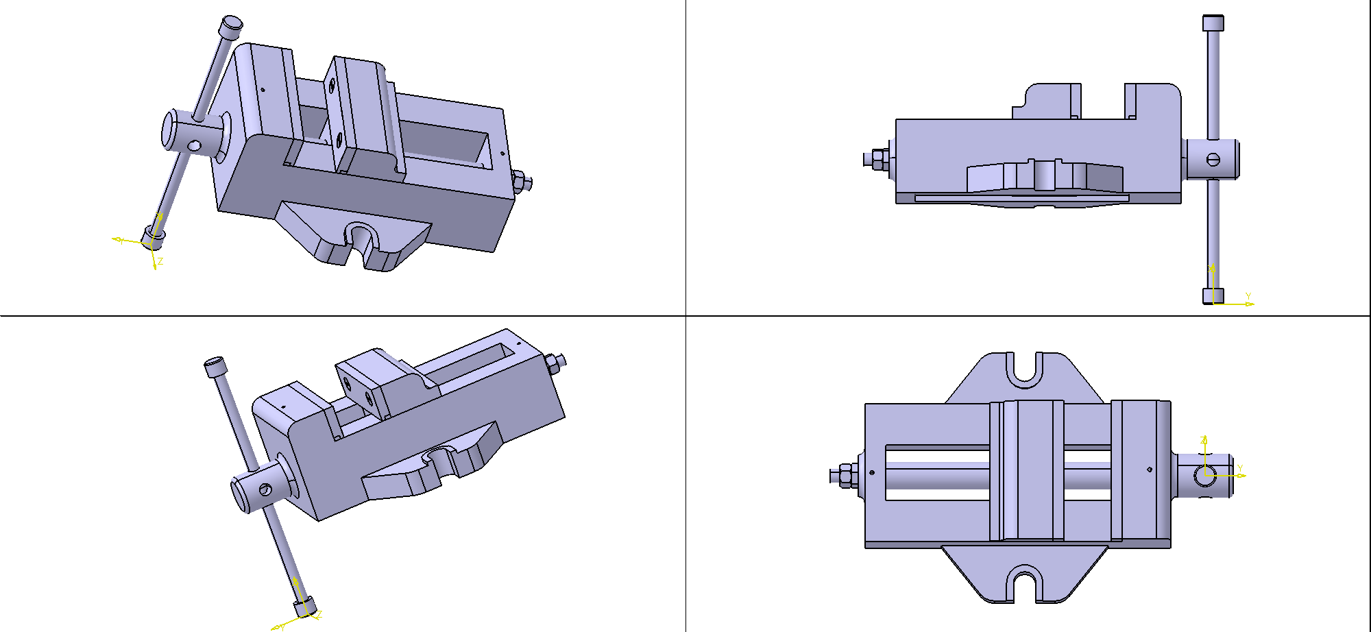 虎钳台钳卡钳-bench-vice-89 2 CATIA