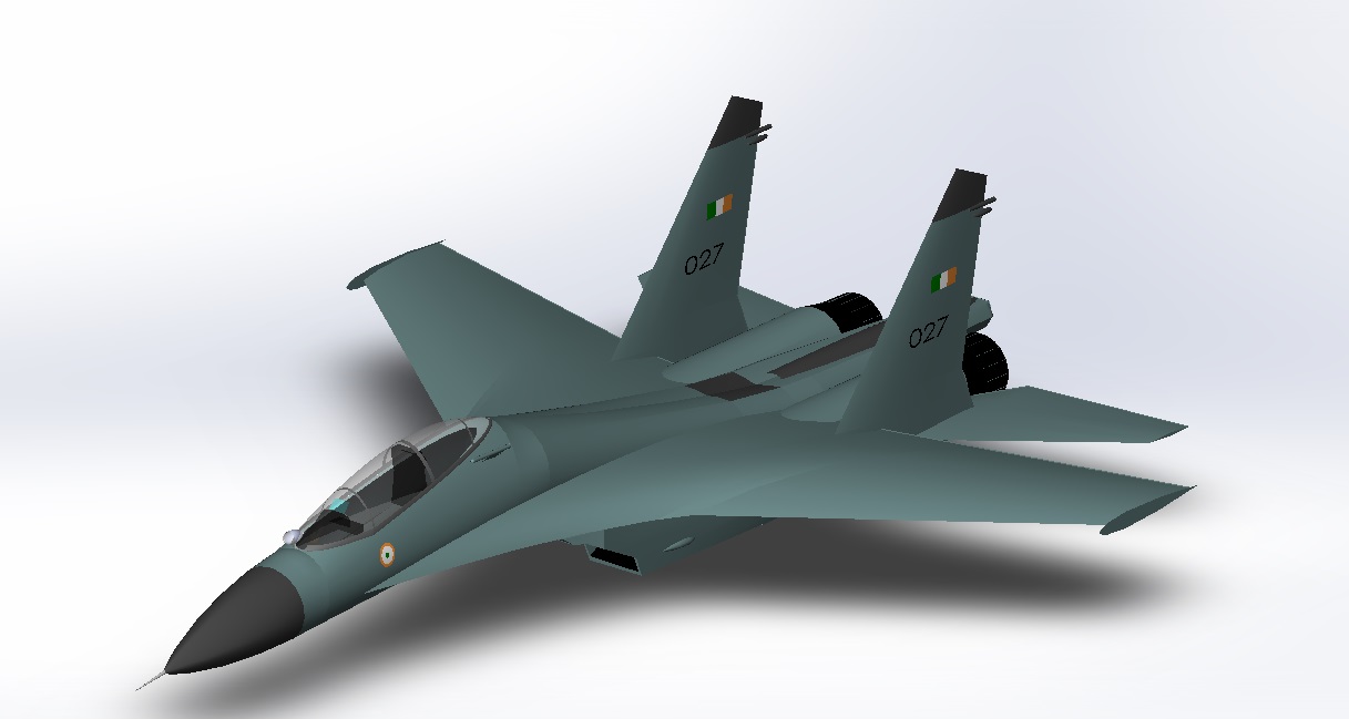 Shrey Yadav设计的苏Sukhoi Su-27战斗机