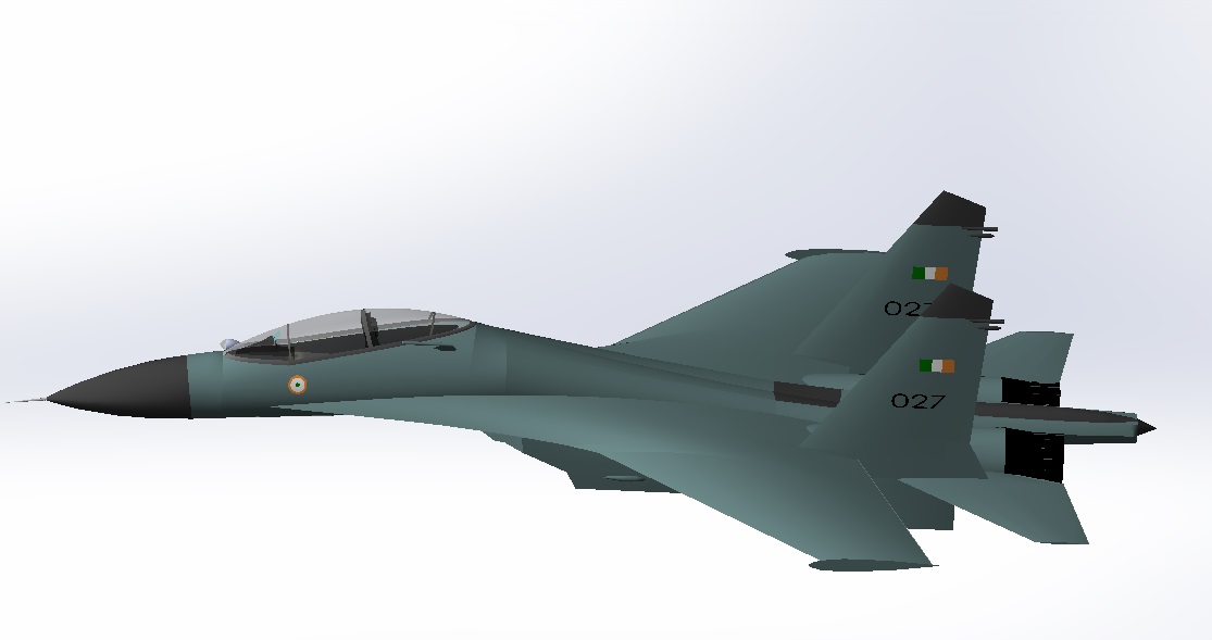 Shrey Yadav设计的苏Sukhoi Su-27战斗机