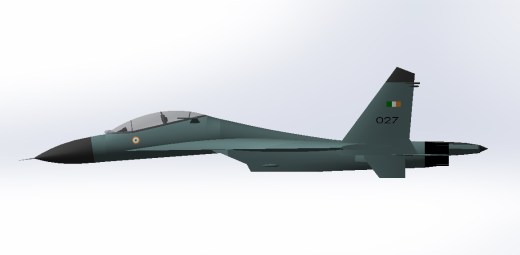 Shrey Yadav设计的苏Sukhoi Su-27战斗机缩略图