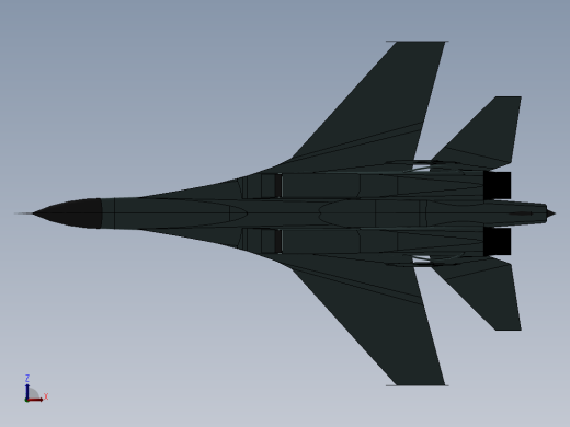 Shrey Yadav设计的苏Sukhoi Su-27战斗机缩略图