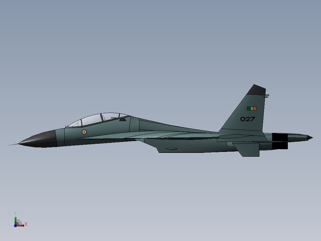 Shrey Yadav设计的苏Sukhoi Su-27战斗机