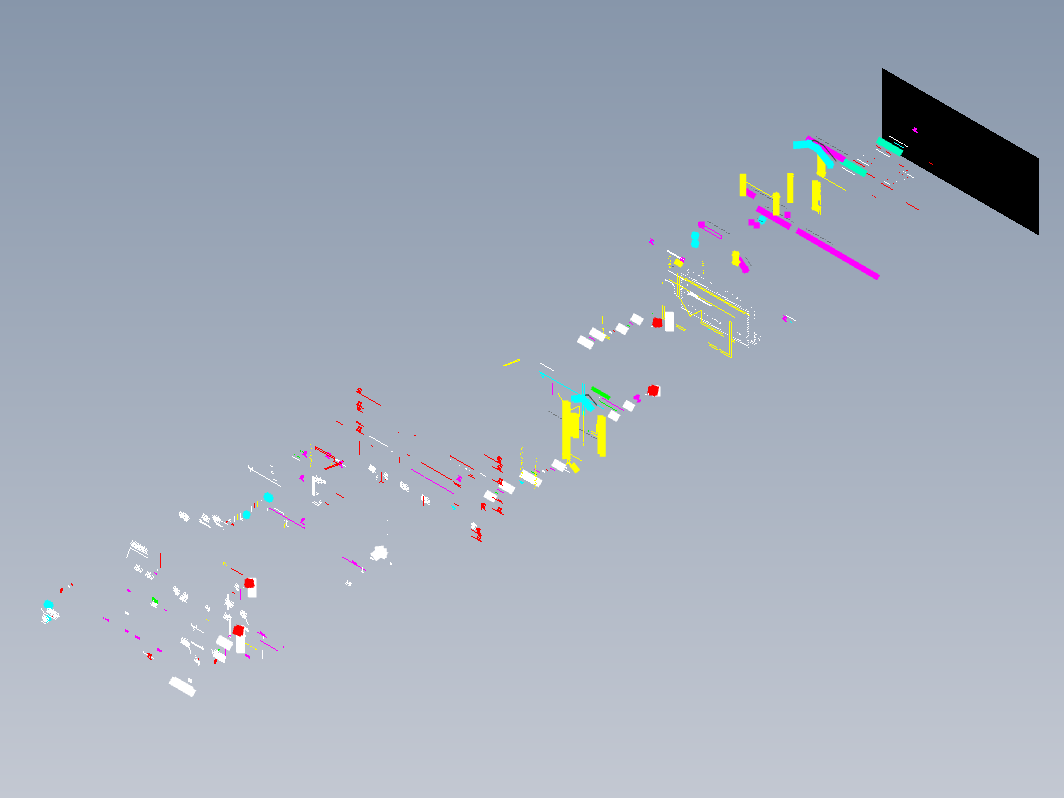 污水处理--粗隔栅-图纸-3-未命名-剖面-Section0