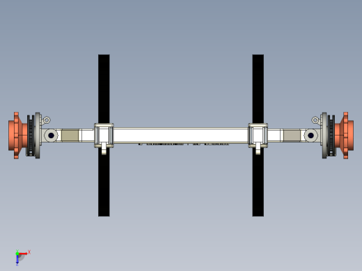 Axle带钢板弹簧的车轴缩略图