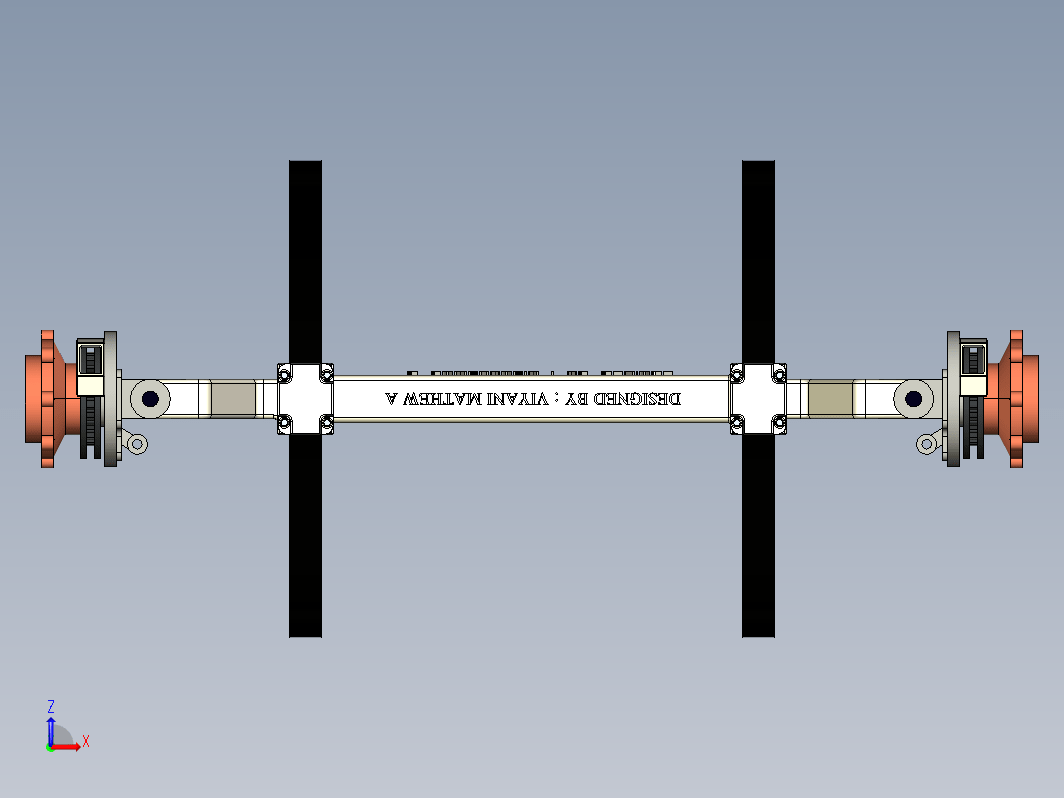 Axle带钢板弹簧的车轴