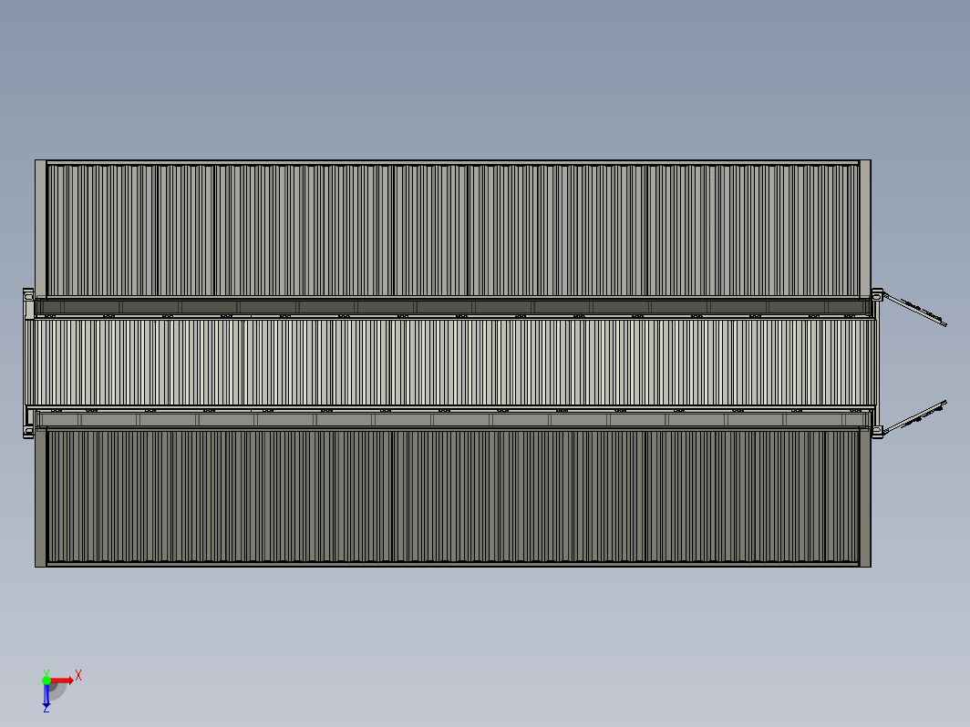 展翼集装箱模型