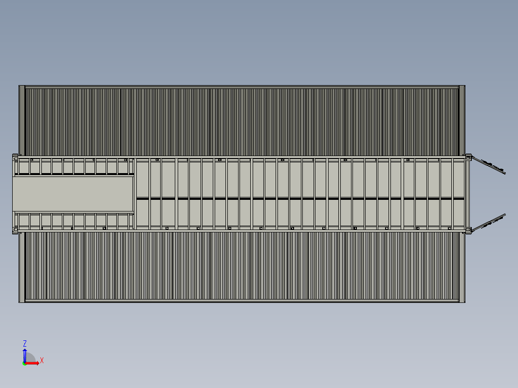 展翼集装箱模型