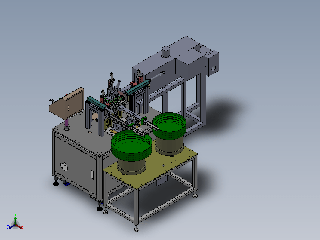 非标自动化电感组装机3D模型+工程图+BOM表