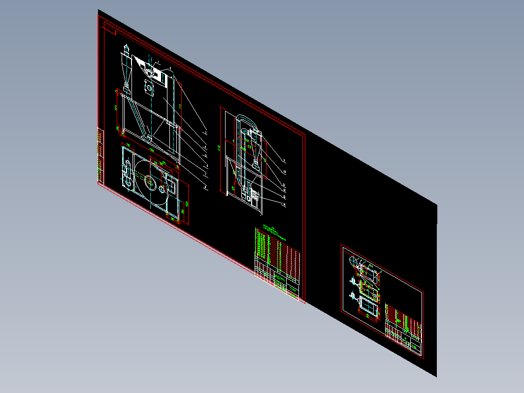 LPG-5型喷雾干燥机 CAD图纸