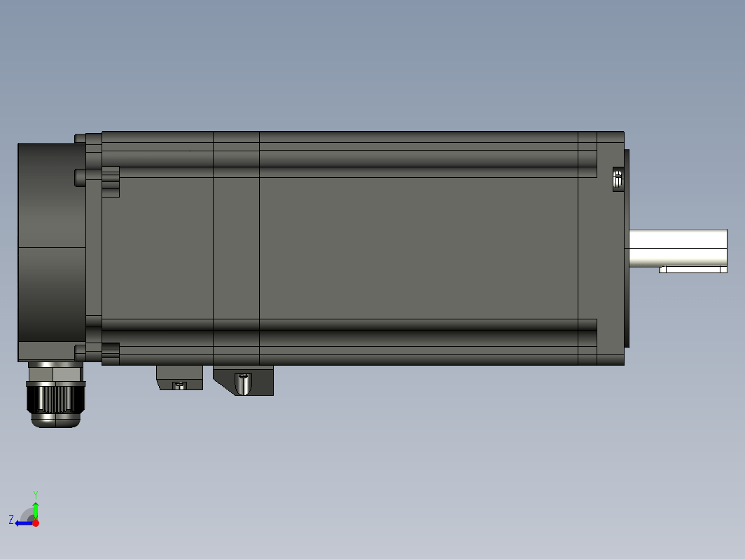 步进电机3D图86J18156EC-1000-SC-HZ