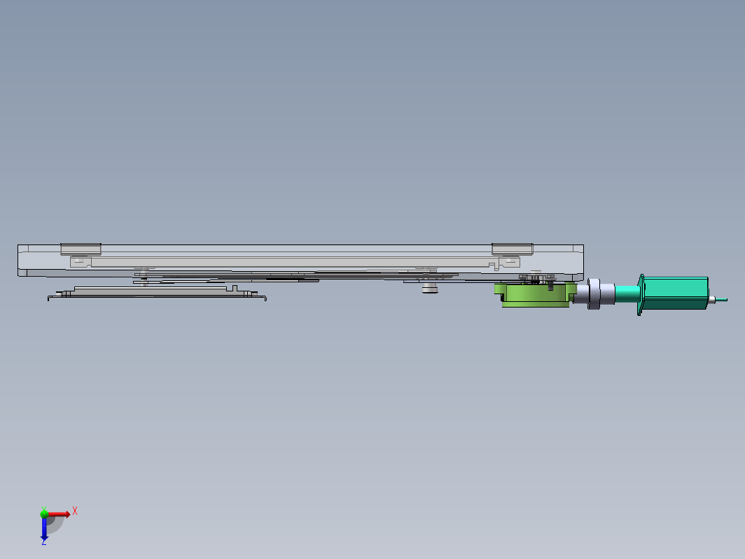 汽车车门玻璃升降器三维SW2020带参+CAD+说明书