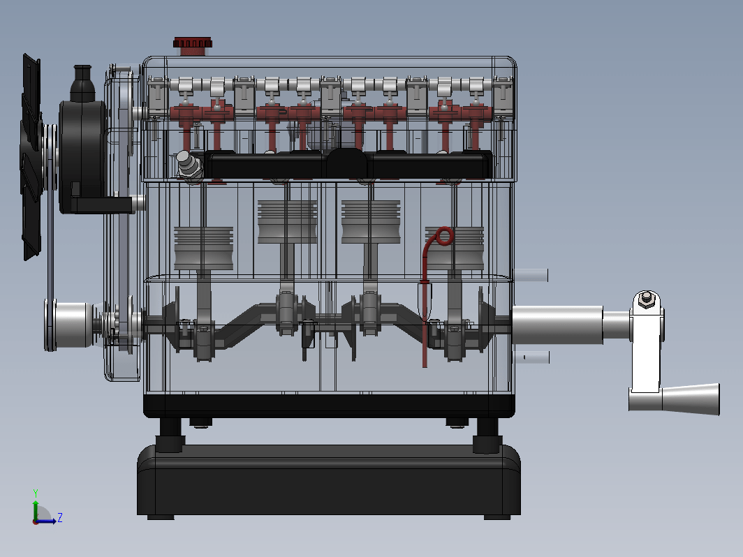 airfix四缸发动机结构