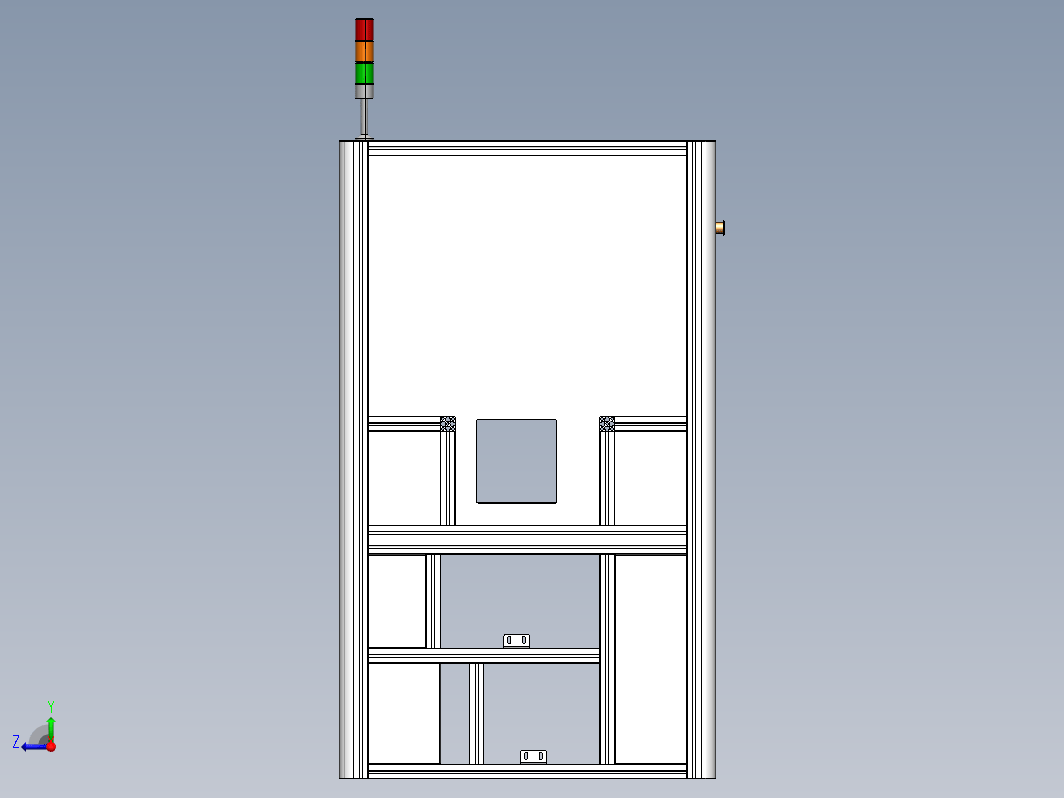 铝型材机架钣金造型-D05