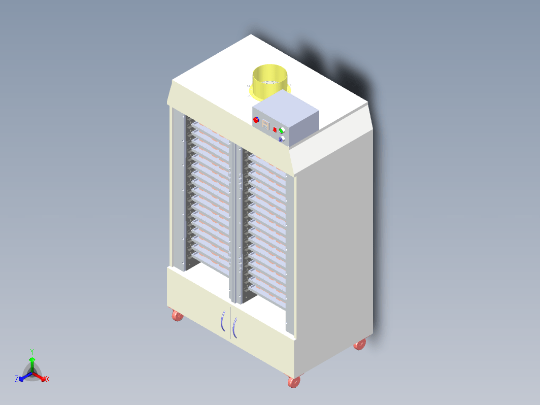 简易抽风干燥机三维建模图纸 step格式