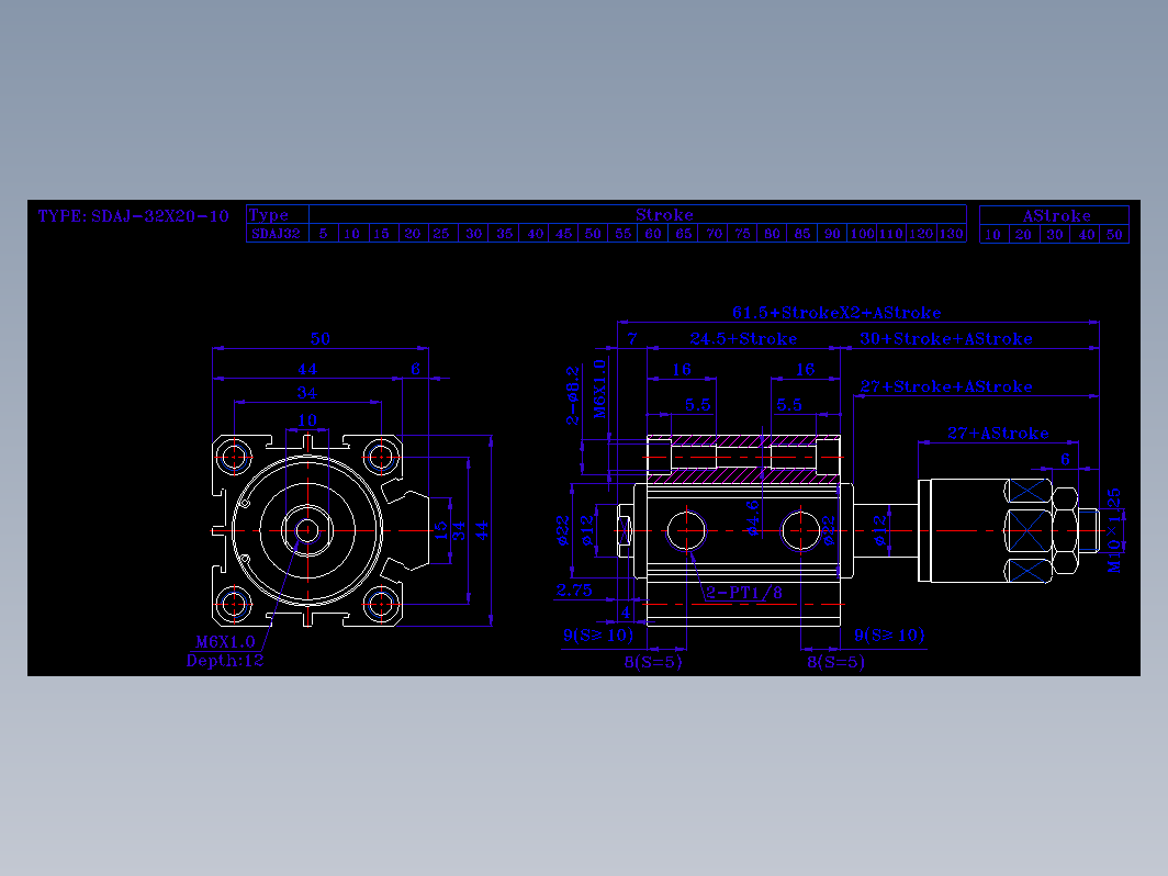 SDA气缸 83-SDAJ-32-BZN