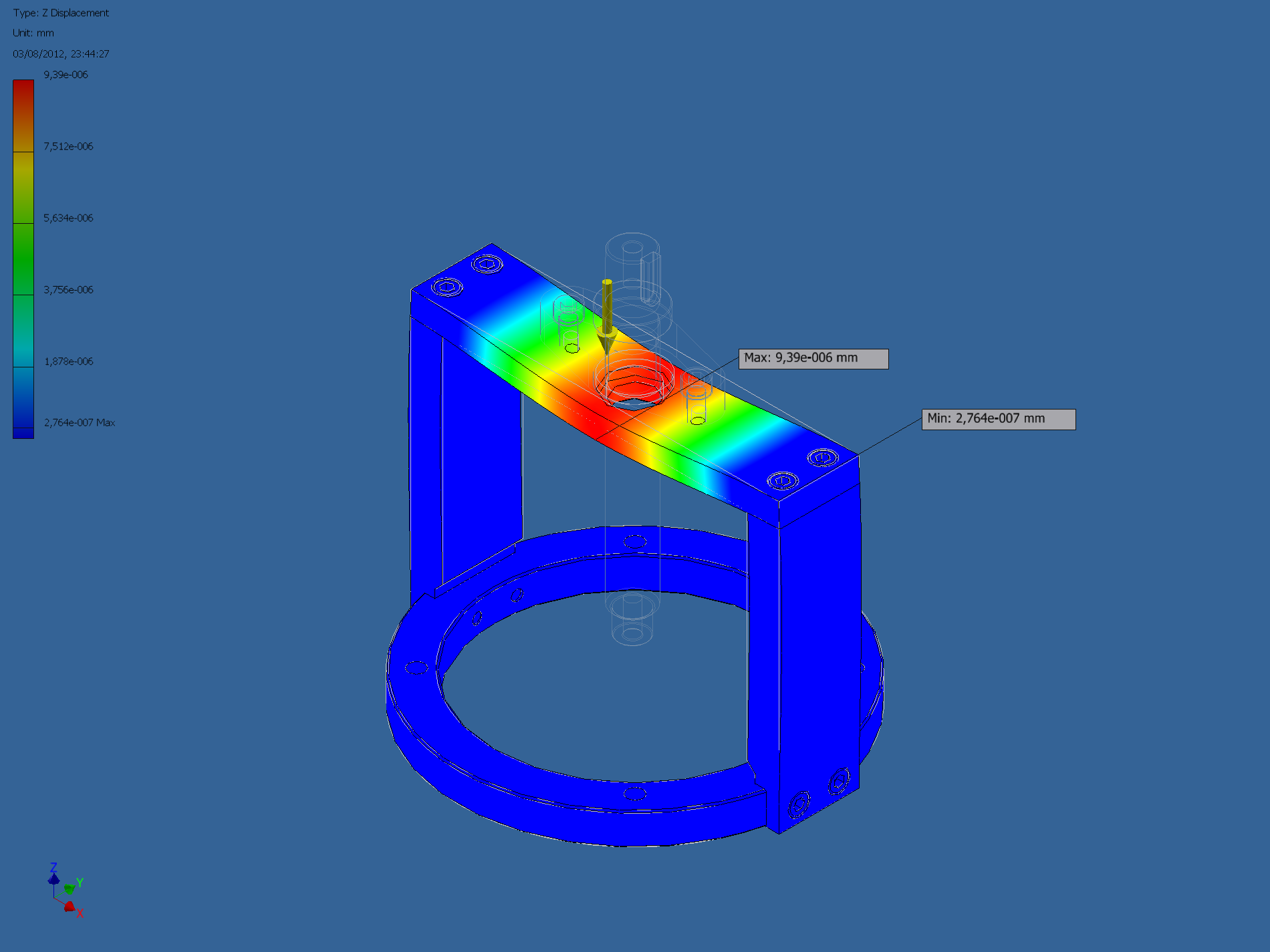 电机驱动阀3D模型 INVENTOR设计