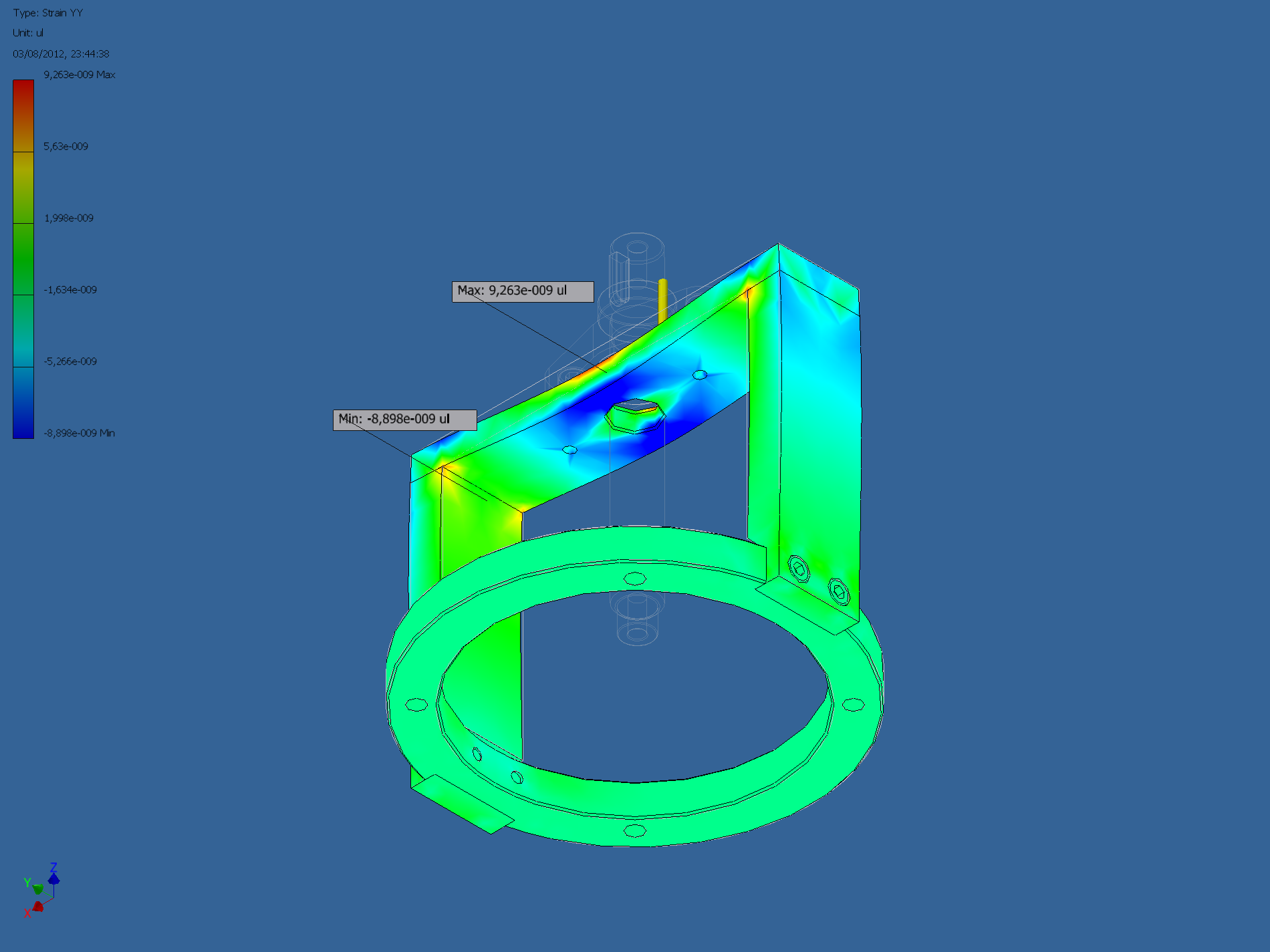 电机驱动阀3D模型 INVENTOR设计