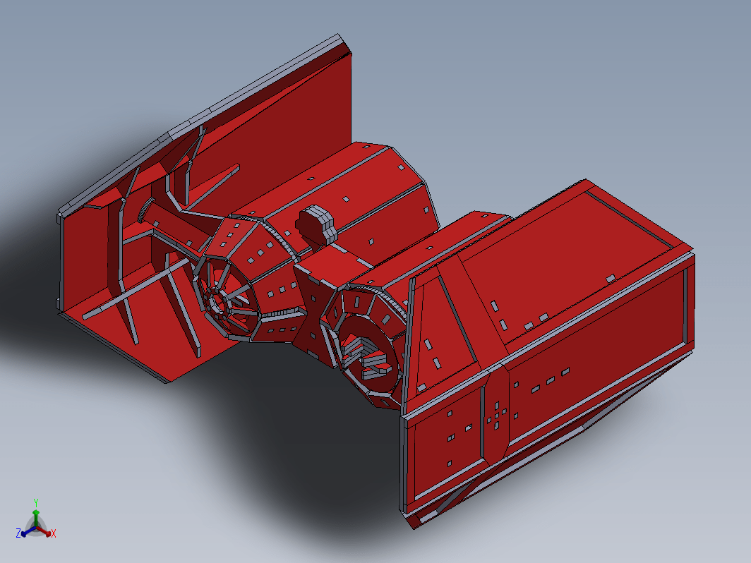 激光切割轰炸机飞行木制玩具模型3D图纸 Solidworks设计 附STEP等