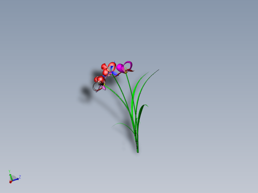 兰花 3D模型缩略图