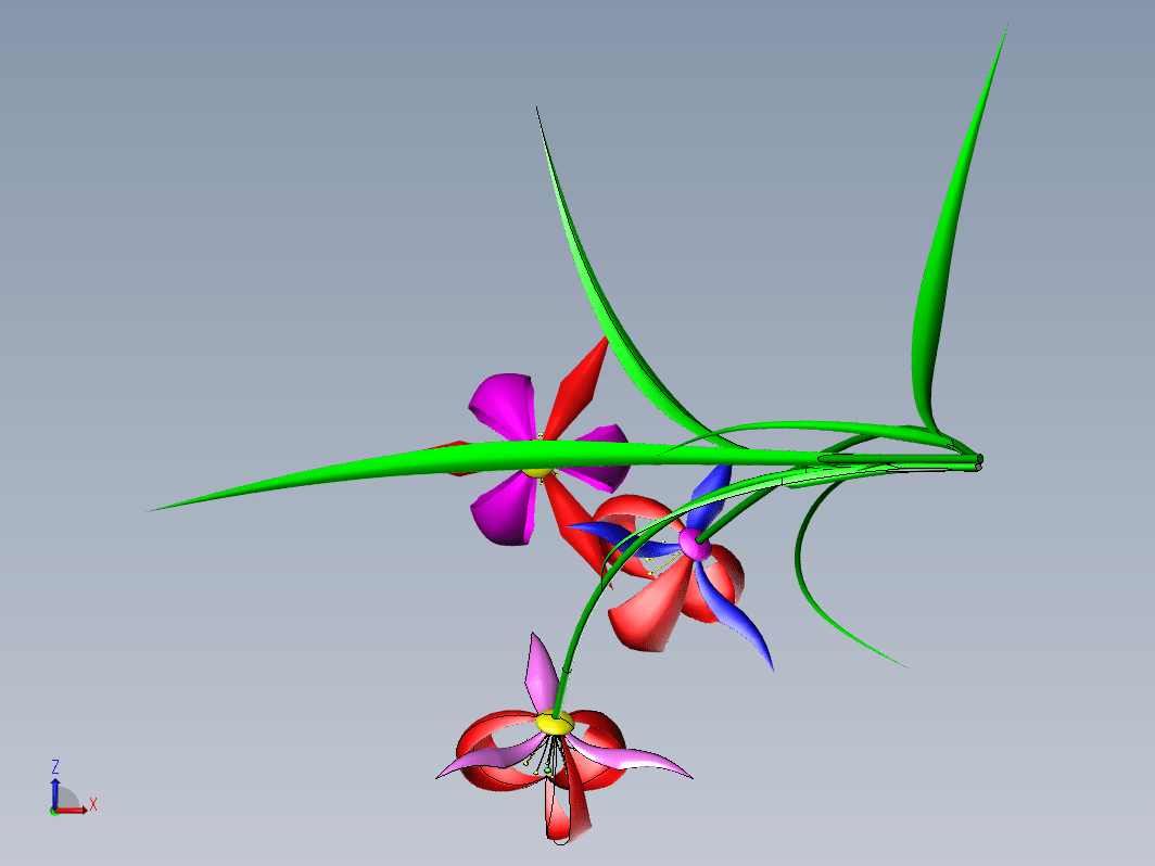 兰花 3D模型