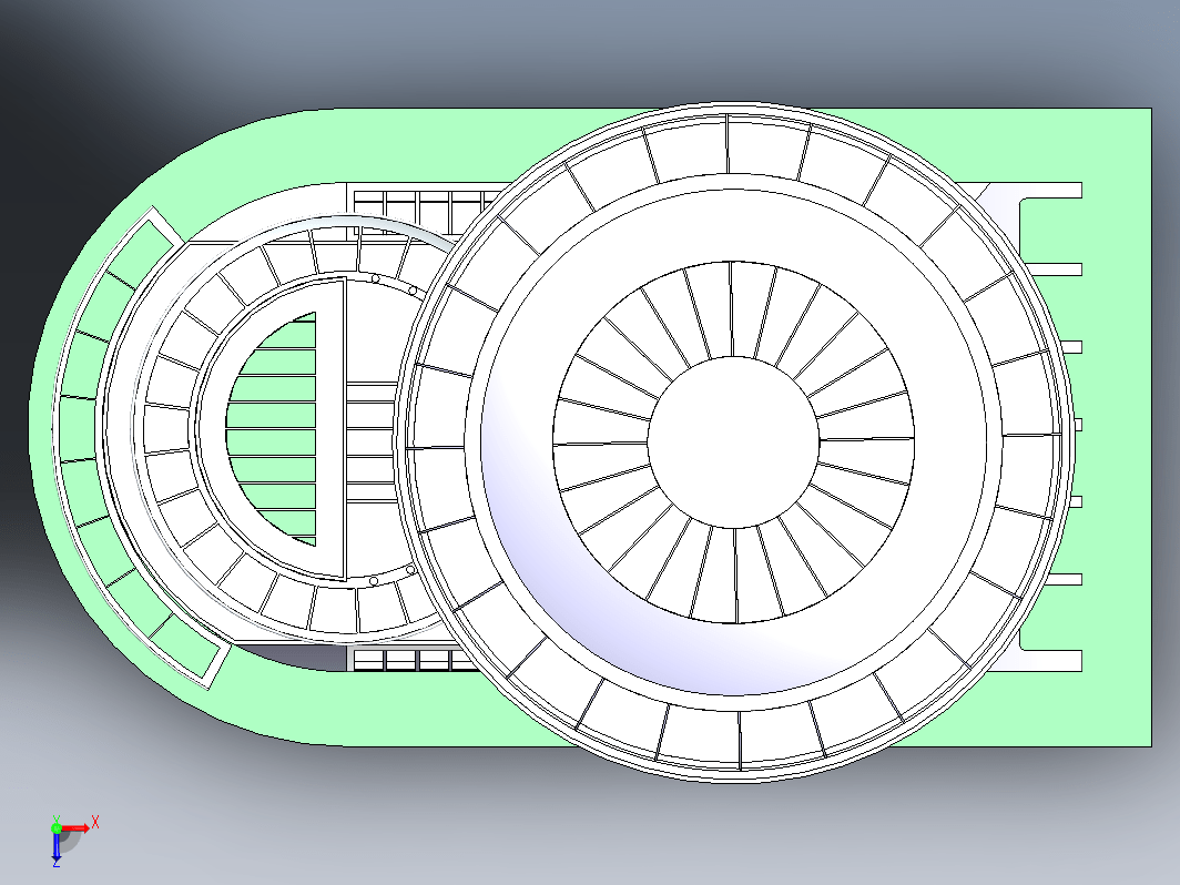 侏罗纪公园天空餐厅建筑模型