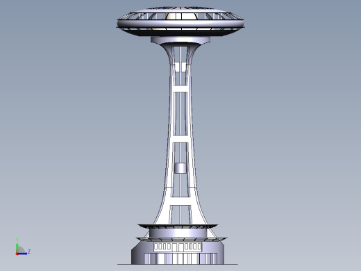 侏罗纪公园天空餐厅建筑模型缩略图
