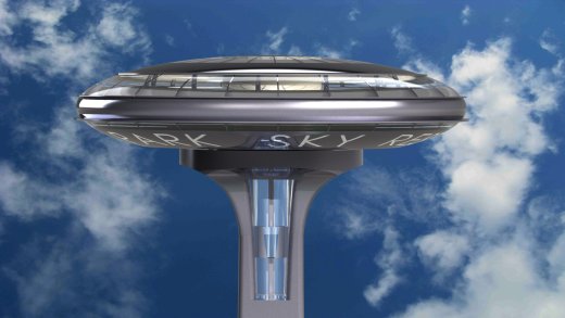 侏罗纪公园天空餐厅建筑模型缩略图