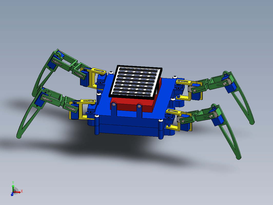 太阳能四足蜘蛛机器人