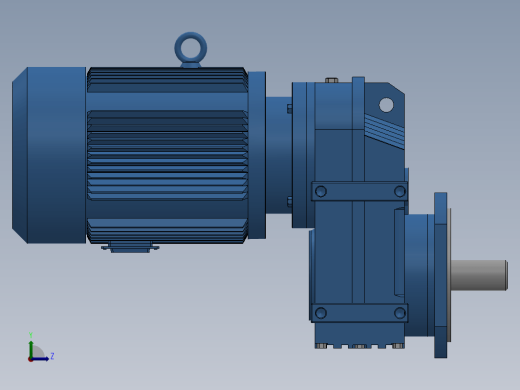 FF27 B5法兰安装平行轴-斜齿轮减速电机[FF27-4.16Y0.25-4P-M1-J4]缩略图
