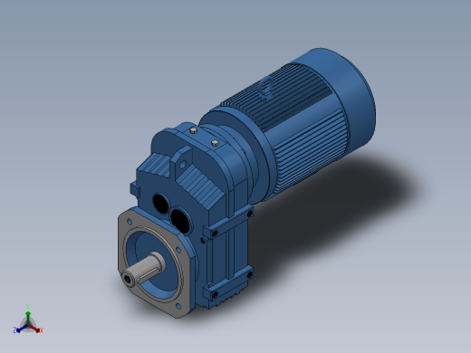 FF27 B5法兰安装平行轴-斜齿轮减速电机[FF27-4.16Y0.25-4P-M1-J4]缩略图