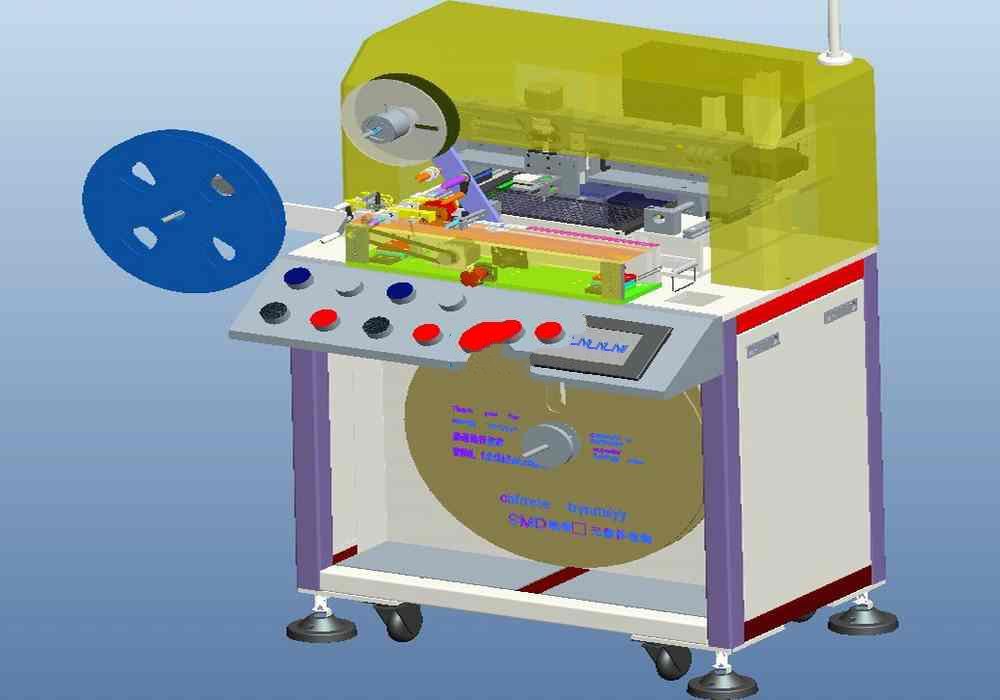 【2210】SMD元器件全自动编带包装机（SMD元器件全自动编带机 ）PROE设计