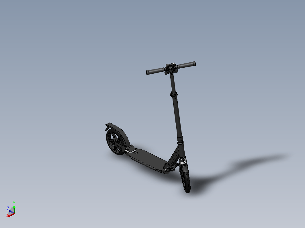 轮子滑板车模型