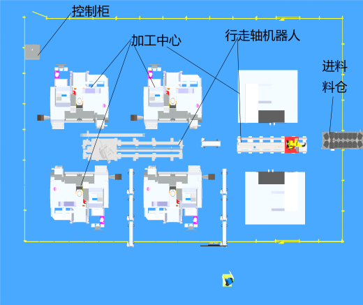 料仓供料的机加工工作站缩略图