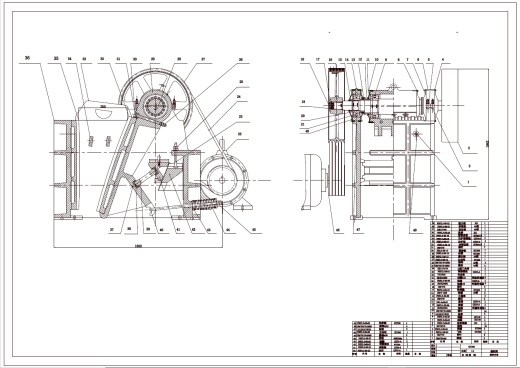 复摆颚式破碎机机械结构设计三维UG12.0带参+CAD+说明书缩略图