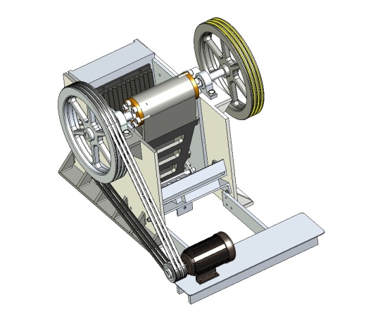 复摆颚式破碎机机械结构设计三维UG12.0带参+CAD+说明书缩略图