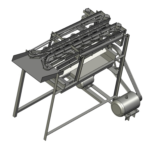 半喂入式花生摘果机设计及仿真【三维PROE】三维ProE4.0带参+CAD+说明书