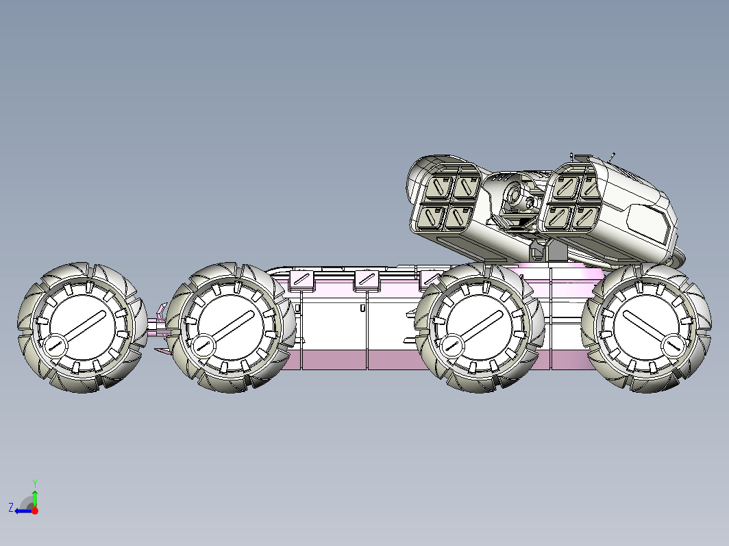 全轮驱动JUN用车造型建模 PROE设计