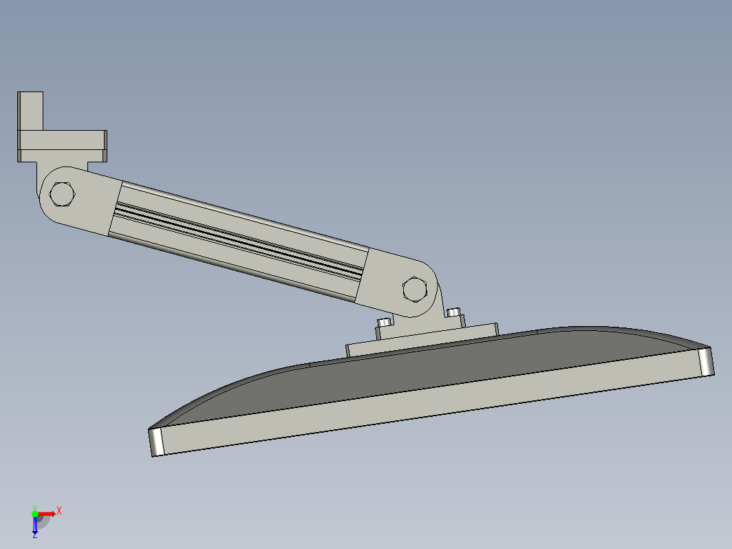 显示器旋转支架结构3D