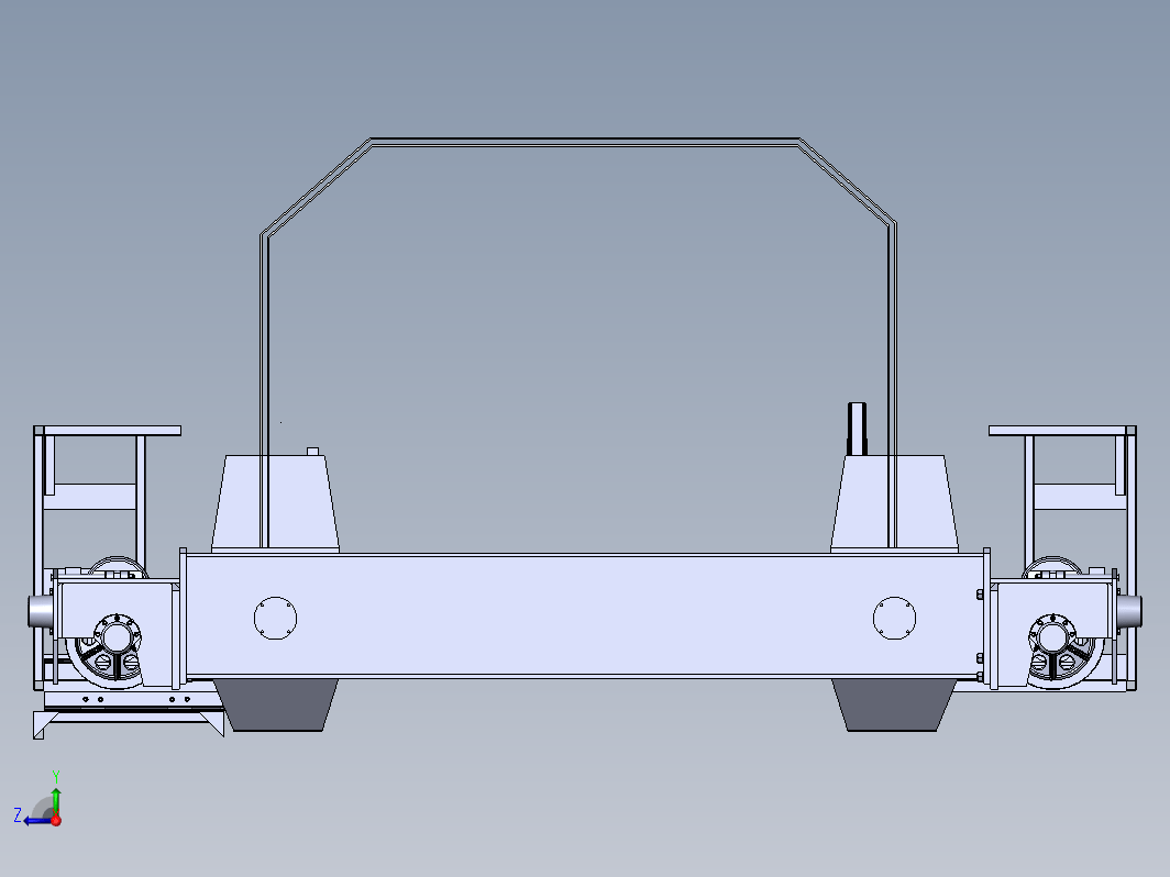 移动模架造桥机结构有限元分析（三维+CAD+设计说明书）